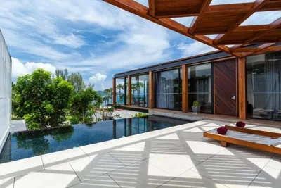 Villa mit einem Schlafzimmer und Pool – teilweiser Meerblick — The Naka Phuket, a member of Design Hotels